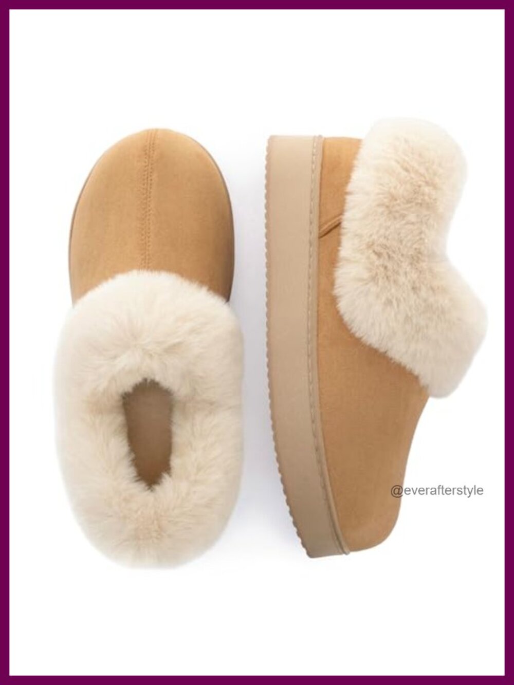 Microsuede Fuzzy Memory Foam Bootie Slippers Indoor Outdoor